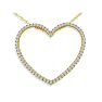 1/2ct Diamond Heart Necklace in 10k Gold Image-1