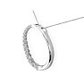 Sparkly 3/4ct Circle Style Journey Diamond Pendant in 14k White Gold Image-3