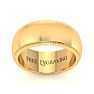 10K Yellow Gold 8MM Heavy Comfort Fit Milgrain Ladies and Mens Wedding Band, Size 9.5 Image-1