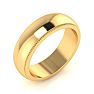 10K Yellow Gold 6MM Heavy Milgrain Ladies and Mens Wedding Band, Size 8.5 Image-2