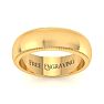 14K Yellow Gold 6MM Heavy Milgrain Ladies and Mens Wedding Band, Size 9 Image-1