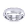 18K White Gold 6MM Heavy Milgrain Ladies and Mens Wedding Band, Size 17 Image-1