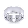 10K White Gold 8MM Heavy Milgrain Ladies and Mens Wedding Band, Size 14.5 Image-1