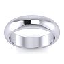 925 Sterling Silver 5MM Ladies and Mens Wedding Band, Free Engraving Image-1