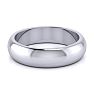 925 Sterling Silver 5MM Ladies and Mens Wedding Band, Free Engraving Image-3