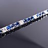 11 1/4 Carat Sapphire and Diamond Alternating Tennis Bracelet In 14 Karat White Gold, 6 1/2 Inches Image-7