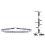 Aquamarine Bracelet: Aquamarine Jewelry: 4 Carat Aquamarine And Diamond Tennis Bracelet In 14 Karat White Gold, 7 Inches Image-4