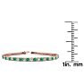 5 Carat Emerald And Diamond Tennis Bracelet In 14 Karat Rose Gold, 8 1/2 Inches Image-4