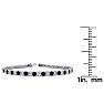 4 3/4 Carat Black And White Diamond Tennis Bracelet In 14 Karat White Gold, 8 1/2 Inches Image-4