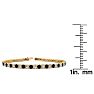 4 3/4 Carat Black And White Diamond Tennis Bracelet In 14 Karat Yellow Gold, 8 1/2 Inches Image-4