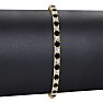 4 3/4 Carat Black And White Diamond Tennis Bracelet In 14 Karat Yellow Gold, 8 1/2 Inches Image-5