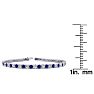 5 Carat Sapphire And Diamond Tennis Bracelet In 14 Karat White Gold, 7 1/2 Inches Image-4