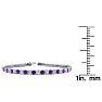 4 1/2 Carat Amethyst And Diamond Tennis Bracelet In 14 Karat White Gold, 8 Inches Image-4