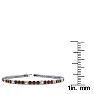 4 Carat Chocolate Bar Brown Champagne And White Diamond Alternating Tennis Bracelet In 14 Karat White Gold, 7 Inches Image-4