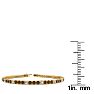 4 Carat Chocolate Bar Brown Champagne And White Diamond Alternating Tennis Bracelet In 14 Karat Yellow Gold, 7 Inches Image-4