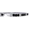 3 1/2 Carat Black And White Diamond Alternating Tennis Bracelet In 14 Karat White Gold, 6 Inches Image-3