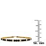 5 Carat Black And White Diamond Alternating Tennis Bracelet In 14 Karat Yellow Gold, 9 Inches Image-4