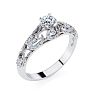 1/2 Carat Vintage Diamond Engagement Ring In 14 Karat White Gold Image-2