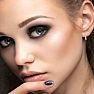 Diamond Drop Earrings: 1/4ct Three Diamond Leverback Earrings In 14K White Gold Image-4