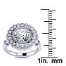 1 1/2 Carat Vintage Diamond Engagement Ring In 14 Karat White Gold Image-5