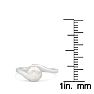 Round Freshwater Cultured Pearl Ring In 14 Karat White Gold Image-5