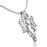 Diamond Accent Angel Heart Necklace, 18 Inches Image-3