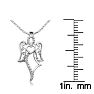Diamond Accent Angel Heart Necklace, 18 Inches Image-4