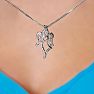 Diamond Accent Angel Heart Necklace, 18 Inches Image-5