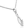 Diamond Accent Infinity Necklace, 18 Inch Chain Image-3