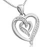 Diamond Accent Heart Necklace, 18 Inches Image-2