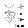 Diamond Accent Heart Necklace, 18 Inches Image-4