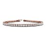 3 Carat Diamond Tennis Bracelet In 14 Karat Rose Gold, 7 Inches Image-1