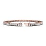 3 Carat Diamond Tennis Bracelet In 14 Karat Rose Gold, 7 Inches Image-2
