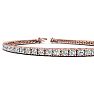 3 Carat Diamond Tennis Bracelet In 14 Karat Rose Gold, 7 Inches Image-3