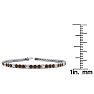 2 3/4 Carat Chocolate Bar Brown Champagne And White Diamond Tennis Bracelet In 14 Karat White Gold, 7 1/2 Inches Image-4