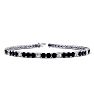 2 1/2 Carat Black And White Diamond Tennis Bracelet In 14 Karat White Gold, 6 1/2 Inches Image-1