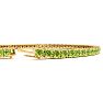 2 3/4 Carat Peridot Tennis Bracelet In 14 Karat Yellow Gold, 6 Inches Image-3
