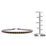 3 1/2 Carat Chocolate Bar Brown Champagne Diamond Tennis Bracelet In 14 Karat White Gold, 9 Inches Image-4