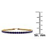 4 Carat Sapphire Tennis Bracelet In 14 Karat Yellow Gold, 7 Inches Image-4