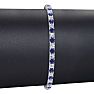 3 Carat Tanzanite And Diamond Tennis Bracelet In 14 Karat White Gold, 9 Inches Image-5
