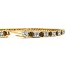 3 1/4 Carat Chocolate Bar Brown Champagne And White Diamond Tennis Bracelet In 14 Karat Yellow Gold, 8 1/2 Inches Image-3
