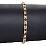 3 1/4 Carat Chocolate Bar Brown Champagne And White Diamond Tennis Bracelet In 14 Karat Yellow Gold, 8 1/2 Inches Image-5