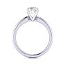 3/4ct Radiant Cut Diamond Solitaire Engagement Ring In 14K White Gold Image-3