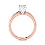3/4ct Radiant Cut Diamond Solitaire Engagement Ring In 14K Rose Gold Image-3