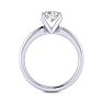 1ct Radiant Cut Diamond Solitaire Engagement Ring In 14K White Gold Image-3