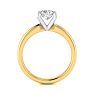1ct Radiant Cut Diamond Solitaire Engagement Ring In 14K Yellow Gold Image-3