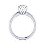 1 1/2ct Radiant Cut Diamond Solitaire Engagement Ring In 14K White Gold Image-3