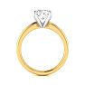 1 1/2ct Radiant Cut Diamond Solitaire Engagement Ring In 14K Yellow Gold Image-3