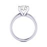 2 1/2ct Radiant Cut Diamond Solitaire Engagement Ring In 14K White Gold Image-3
