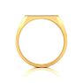 14K Yellow Gold Mens Octagon Signet Ring With Free Custom Engraving Image-3